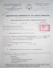 Immatriculation RCCM - Personne morale